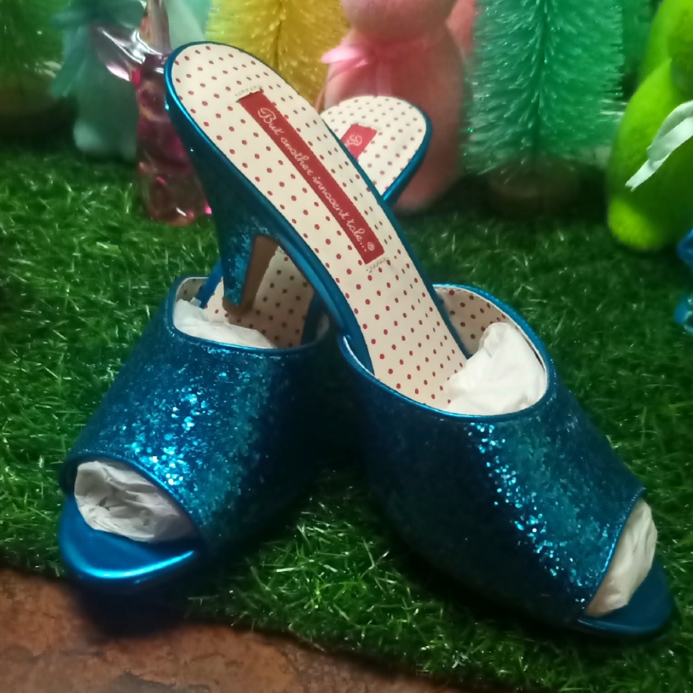 BAIT Blue Glitter Women's Heels